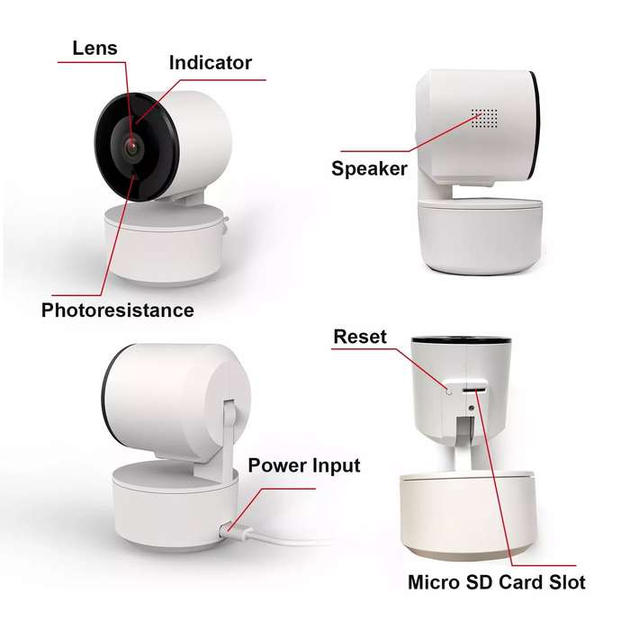 Tuya Wireless Smart Wifi Camera 1080P Indoor Motion Tracking 360 Degree Cloud Storage Baby Monitor S