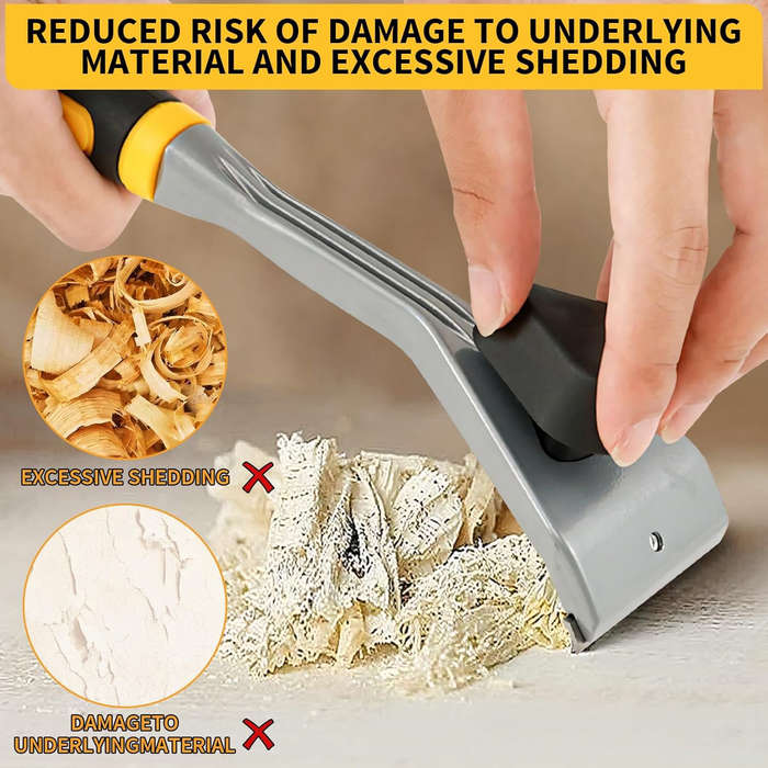 Yellow - Premium Ergonomic Carbide Scraper Tungsten Carbide Scraper 2-1/2In Paint Scraper Tool for P