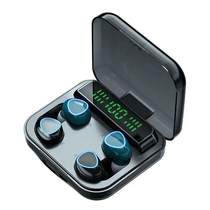 M22 TWS Earphone bluetooth V5.0 8mm Dynamic Driver 9D HiFi Stereo 2000mAh LED Battery Display Touch