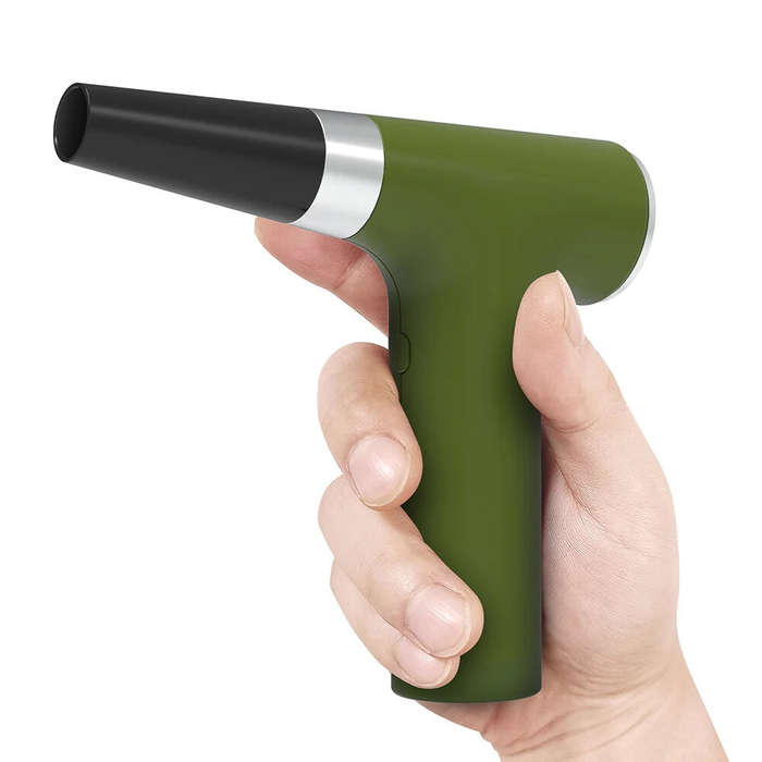 Green - Mini Turbo Fan Brushless Motor Handheld Duct Fan 45W 3 Gears 110,000 RPM Air Duster USB-C Re
