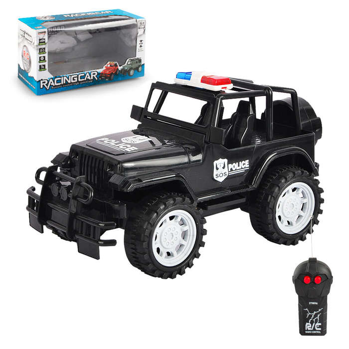 Red - 2CH RC Car 27mhz Radio Remote Control Car Off-Road High Speed Rechargable RC Cars Toys Boy for