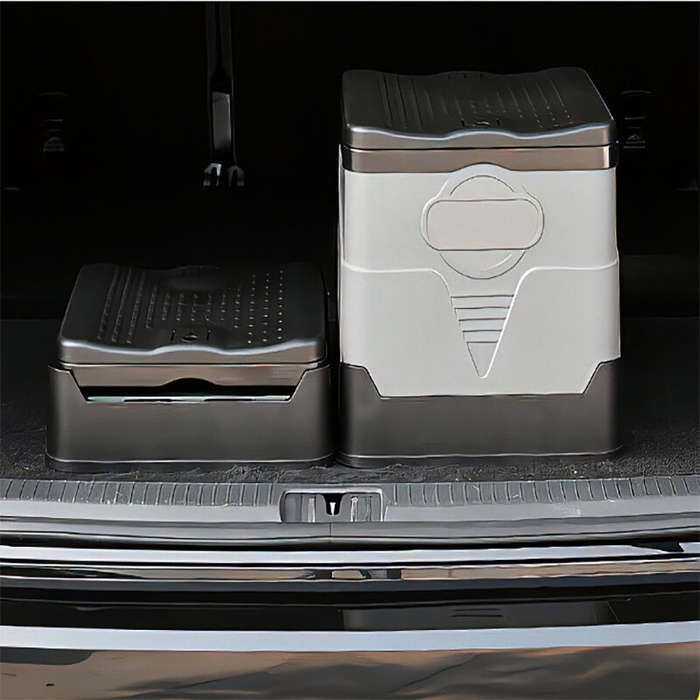 Black grey - Portable Toilet for Camping Adult Foldable Toilet for Car Portable Toilet Outdoor Porta