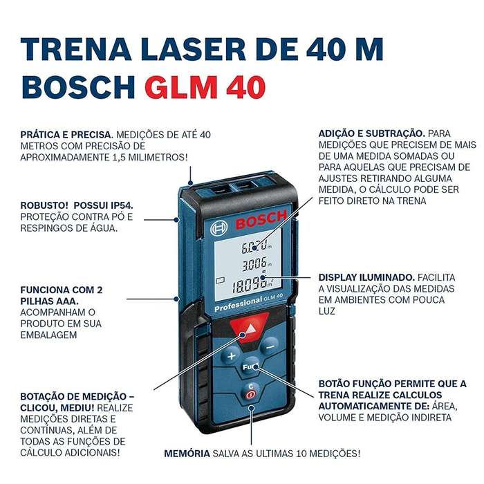 GLM40 Laser Rangefinder 40 Meters High Precision 40M Laser Rangefinder Portable Laser Measuring Tape