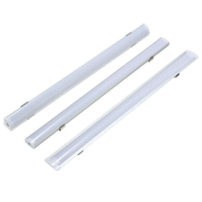 U - 30CM Aluminum Channel Holder For LED Rigid Strip Light Bar Under Cabinet Lamp