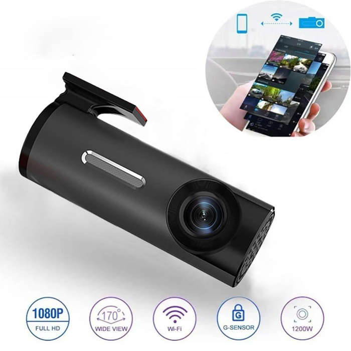 #B - Hidden WiFi Driving Recorder HD Night Vision Mobile Phone Interconnection USB Recorder Parking