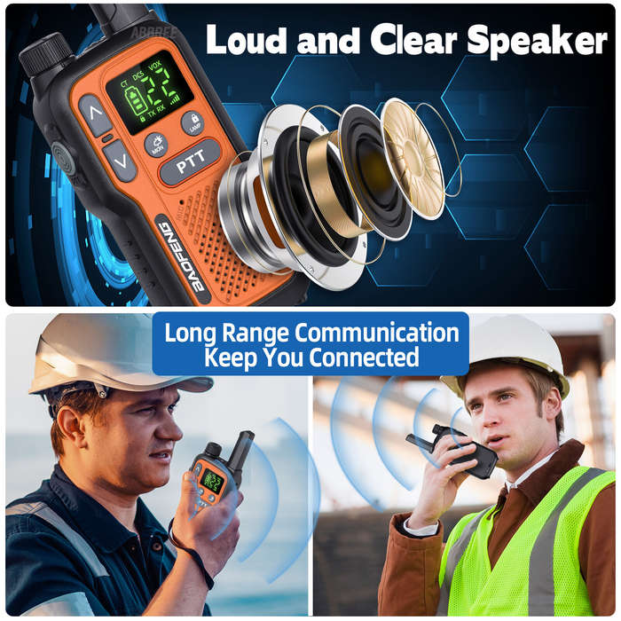 White - 2Pcs Baofeng BF-T18 Mini Walkie Talkie PMR446 License Free 16 Channels 2W Power Long Range T
