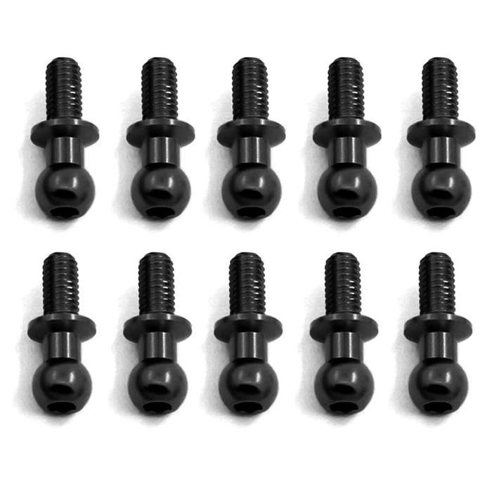 Blue - 10PCS Metal Pull Rods Shocks Ball Head M3 for TAMIYA TT01 TT02 D5 1/10 RC Car On-Road Vehicle