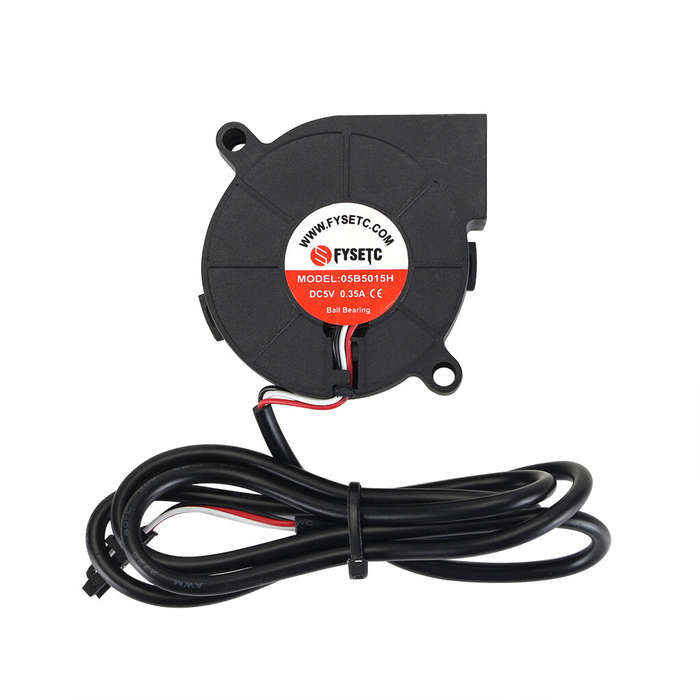 Black - 5015 5V Blower Fan 50*50*15mm Dual-ball Turbo Cooling Fan for MK3S+ 3D Printer Cooler Radiat