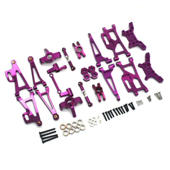 Sky Blue - Upgraded Metal Accessories Set for 1/14 MJX 14209 14210 RC Car Vehicle Models Spare Parts