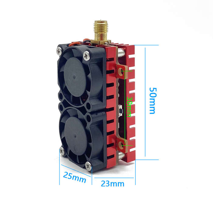 5W VTX - SLONWAKE 5.8G 48CH 5W FPV Transmitter 200mW 500mW 1200mW 5000mW VTX Dual Cooling Fan Built-