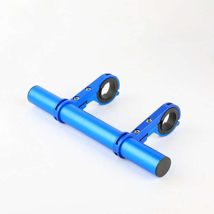 Black - Xmund 20cm Aluminum Alloy Bicycle Handlebar Extender Mount Flashlight Holder