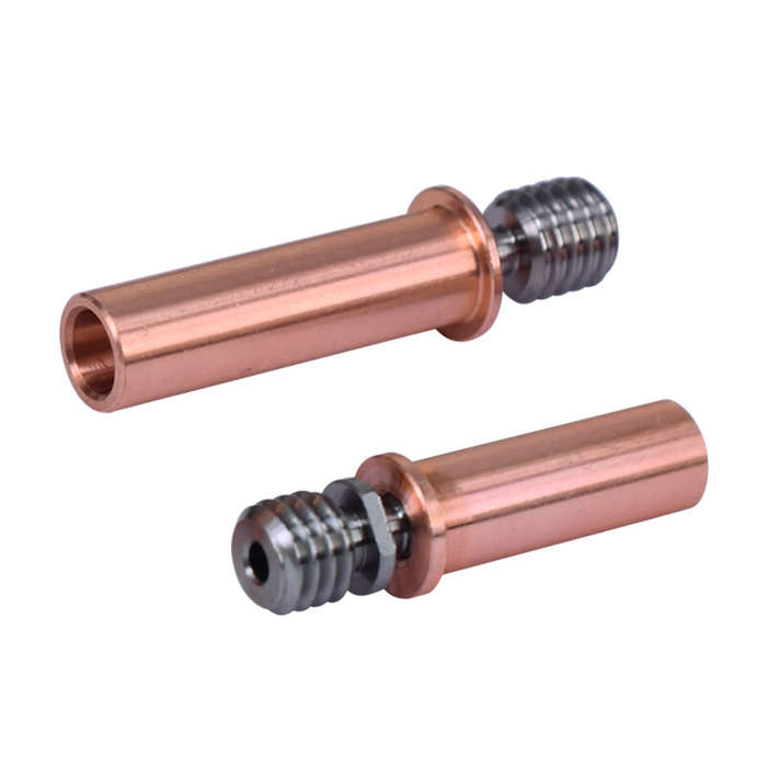 Type B - All-metal Titanium Red Brass Throat V5AC SE6 Thread for 3D Printer Part Extruder