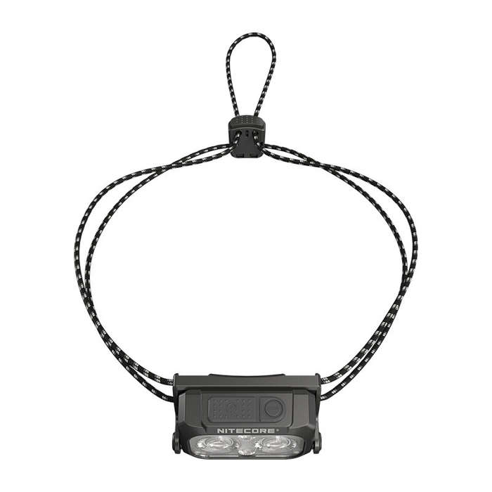 Black - Nitecore NU25 MCT UL 400 Lumen USB-C Rechargeable Multi-Temperature Ultralight Headlamp Dual