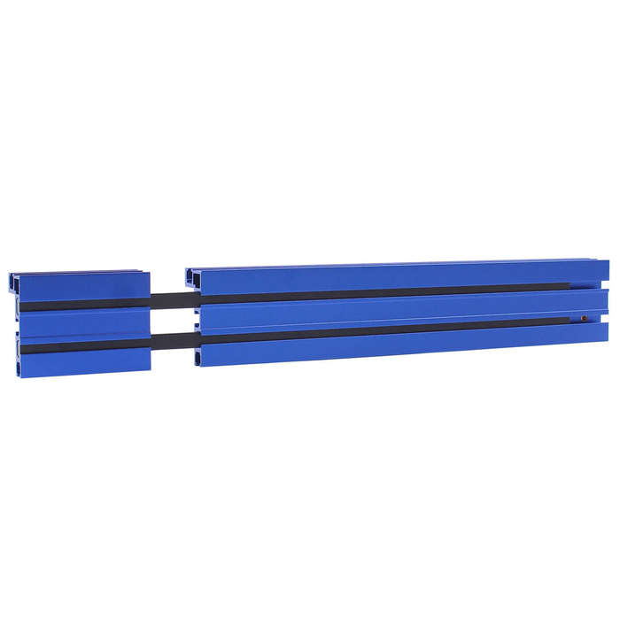 Blue - 75 Type Woodworking Profile Router Fence Aluminum Telescoping Miter Gauge Fence T-Track Fence
