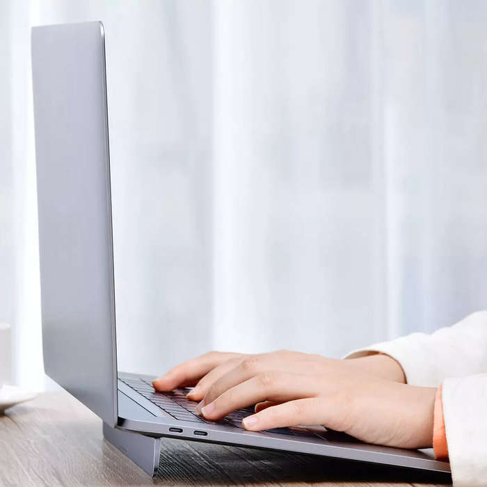 Grey - Baseus Cooling Laptop Stand Five Modes Portable Adjustable Stable Design For Notebook
