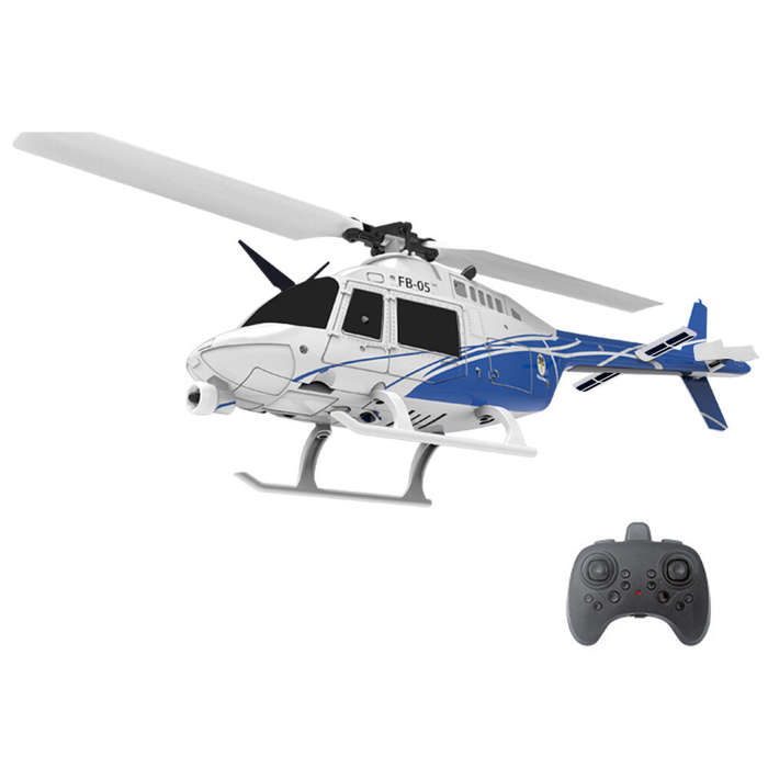 Red - FB-05 2.4G 4CH 3D6G Altitude Hold with LED Light RC Helicopter RTF
