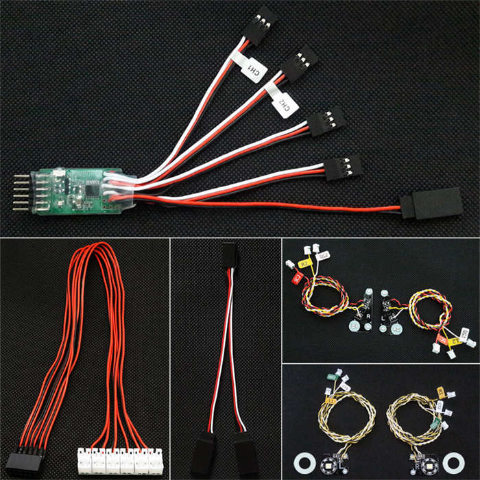 Yellow - Upgraded LED Light Group Set Waterproof for Land Rover TRX4 1/10 RC Cars Vehicles Models Sp