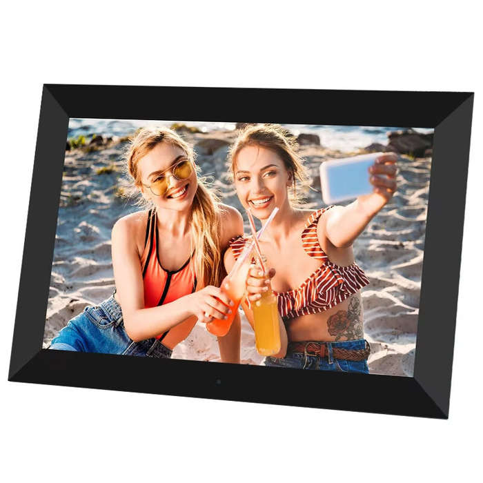EU Plug - 1003L 10" IPS Digital Picture Frame 1280x800 HD Photo Video Player Remote Control Calendar
