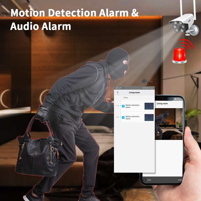 Hiseeu 3MP Wifi Video Surveillance CCTV Cameras Outdoor Security IP66 Wifi IP Cameras for Parking Lo