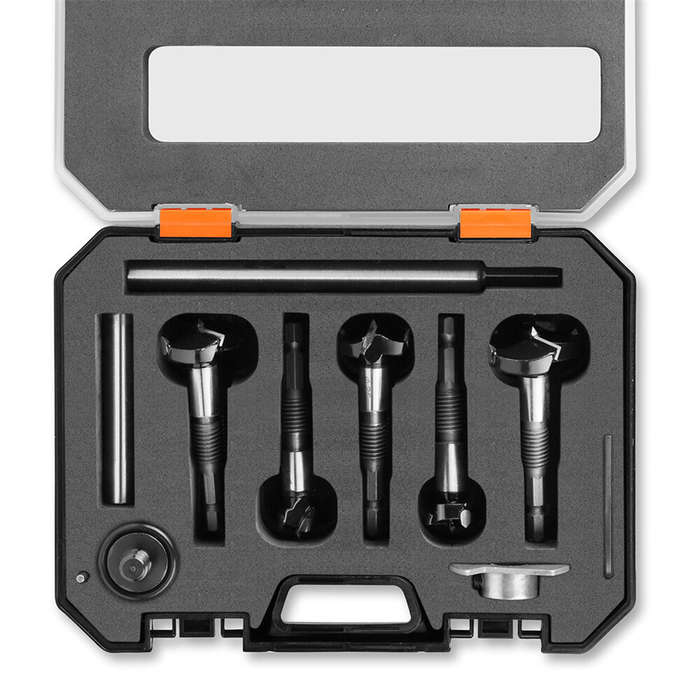 5Pcs - 5PCS 7mm Shank Hinge Boring Drill Bit Woodworking Hole Opener 15mm 20mm 25mm 30mm 35mm Cuttin