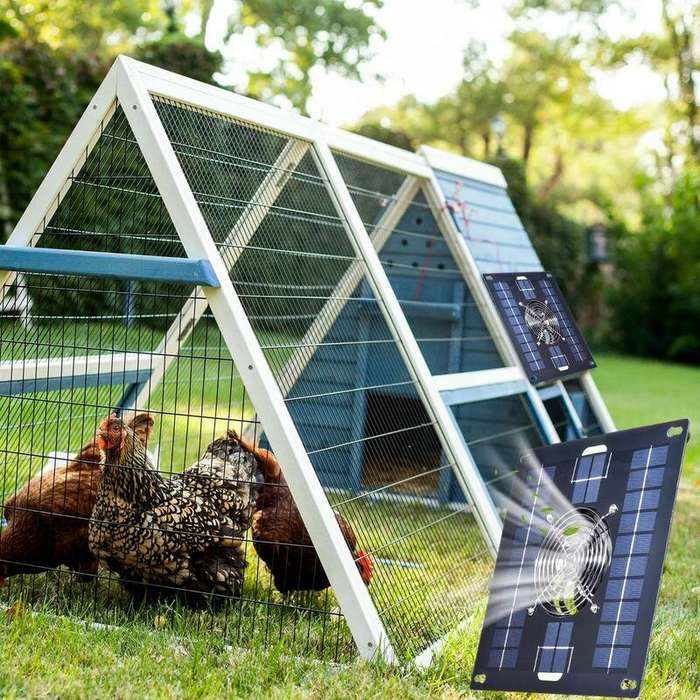 5W Solar Cooling Fan Monocrystalline Solar Panel Ventilation Fan Solar Powered Exhaust Fan Greenhous