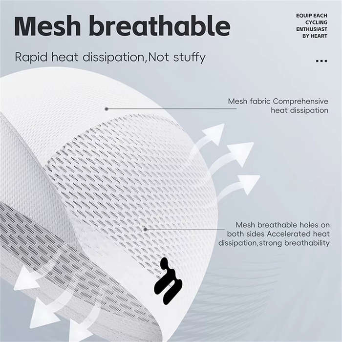 White - WEST BIKING Cycling Caps Lightweight Breathable Mesh Quick-Drying Bike Hat Helmet Lining for