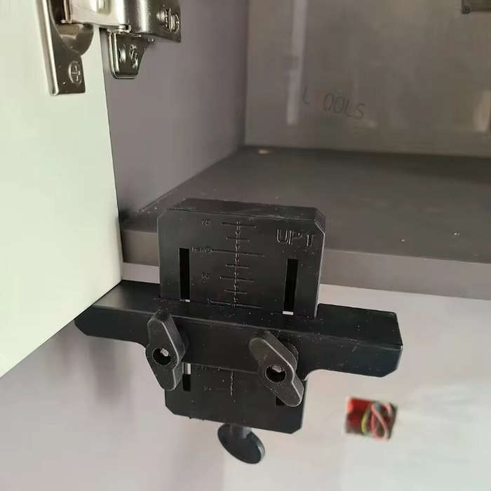 Black - Cabinet Door Installation Positioner Floor Cabinets Frame Install Clamp Hidden Door Support