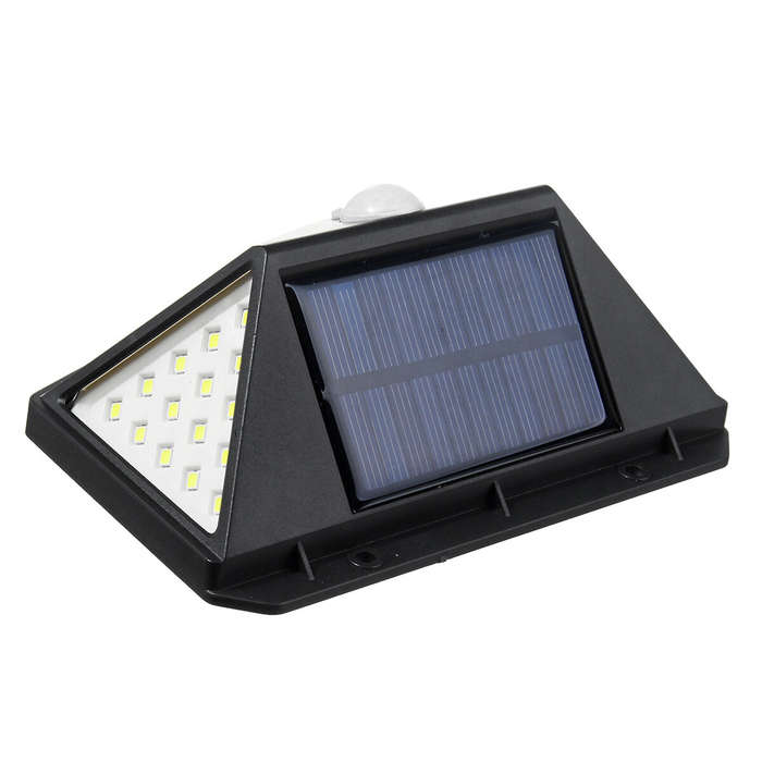 Warm Light - Elfeland 100 LED Solar Power Waterproof IP65 PIR Motion Sensor Solar Light Outdoor Gard