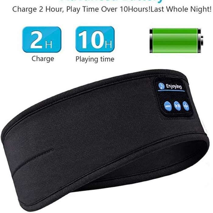 Red - KALOAD Yoga Soft Sleep Eye Mask 3D Contoured Music Play Sleeping Headphones Answering Phone Ca