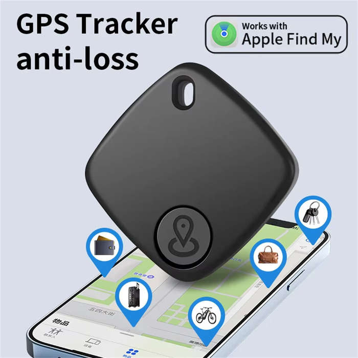 Black - Mini Smart GPS Tracker Tracking Device Find My Locator Anti Lost for iPhone IOS Key Wallet P