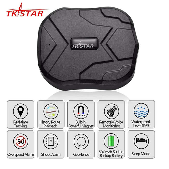 TKSTAR TK905 Vehicle GPS Tracker 5000mAh 90 Days Standby 2G Car GPS Locator Waterproof Built-in Powe