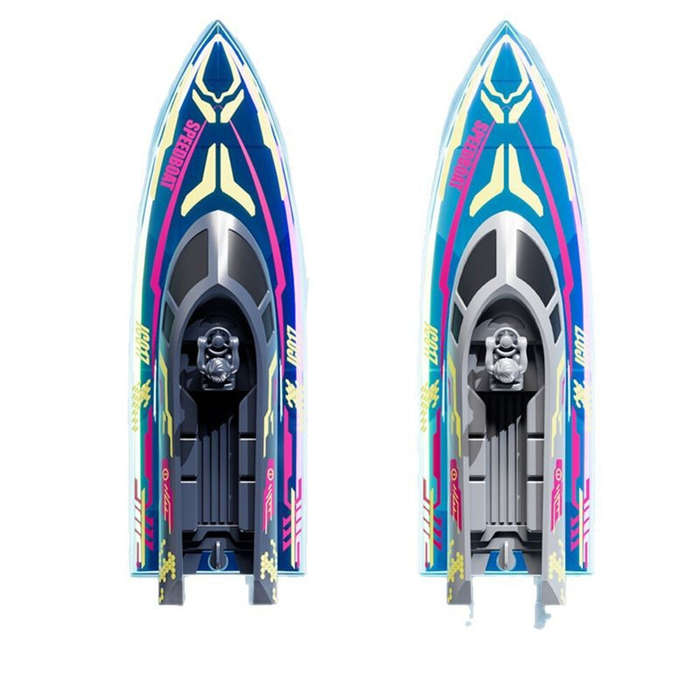 Grey - Rockwoo JF017 2.4G Rc Boat Dual Power Wireless Electric Remote Control Model Toys for Childre