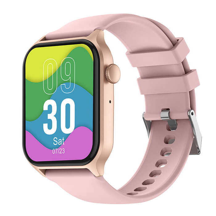 Pink - Senbono Z145 1.83inch HD Screen bluetooth Call Heart Rate Blood Pressure Blood Oxygen Monitor