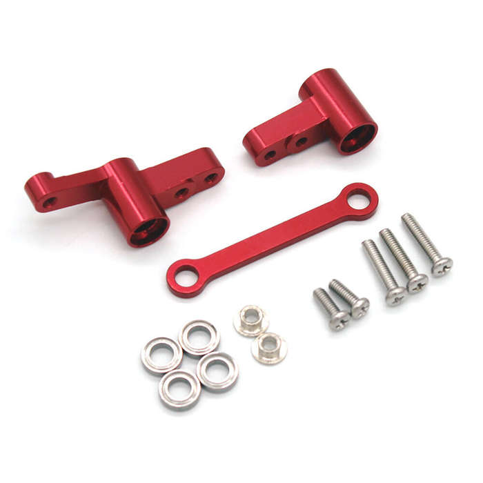Purple - Metal Upgrade Steering Assembly Modification With Bearings For MJX 14209 14210 RC Car Parts