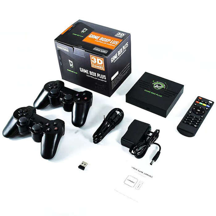 Powkiddy Q6 2.4G Wireless Game Controller 4K HD TV Console Gaming Stick Portable Retro Handheld Fami