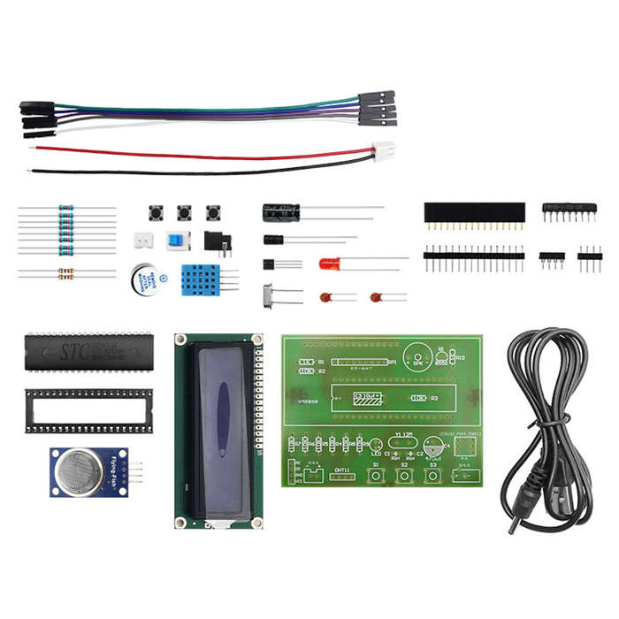 DIY Kit - Air Quality Temperature Humidity Voltage Detection Kit Multi Gas Sensor Support MQ Series