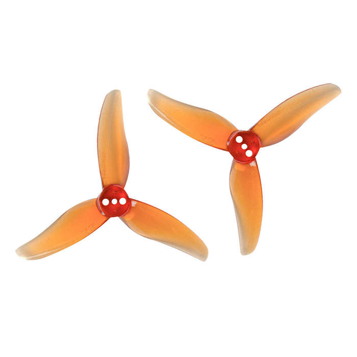Clear grey - 4 Pairs Gemfan Hurricane 2520 2.5x2.0 2.5 Inch 3-Blade Propeller 1.5mm Hole for RC Dron