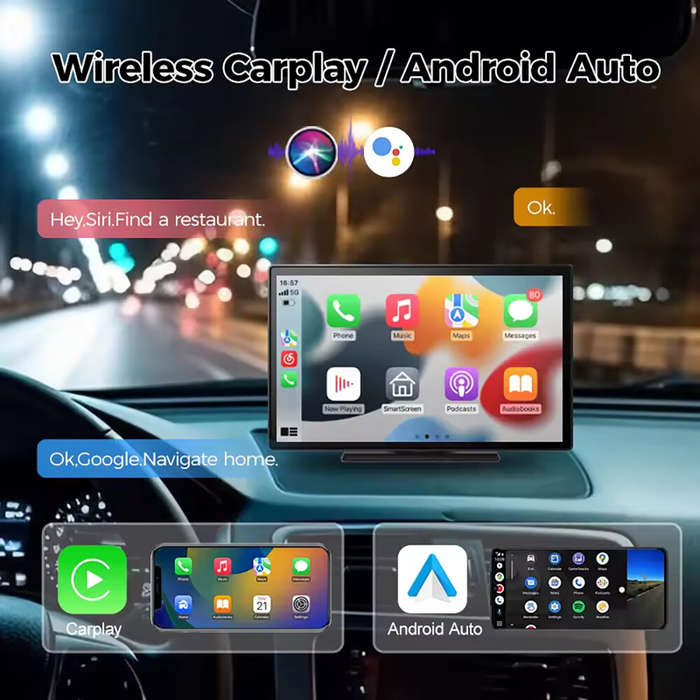YUEHOO 9 Inch Car MP5 Player DVR Carplay 4K IPS Screen ADAS FM Wireless Bluetooth Radio Carplay Andr