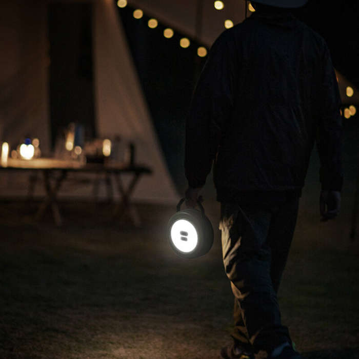 Black - Outdoor Camping Portable Tape Measure Light Tent Camping Canopy Ambient Lighting Decorative