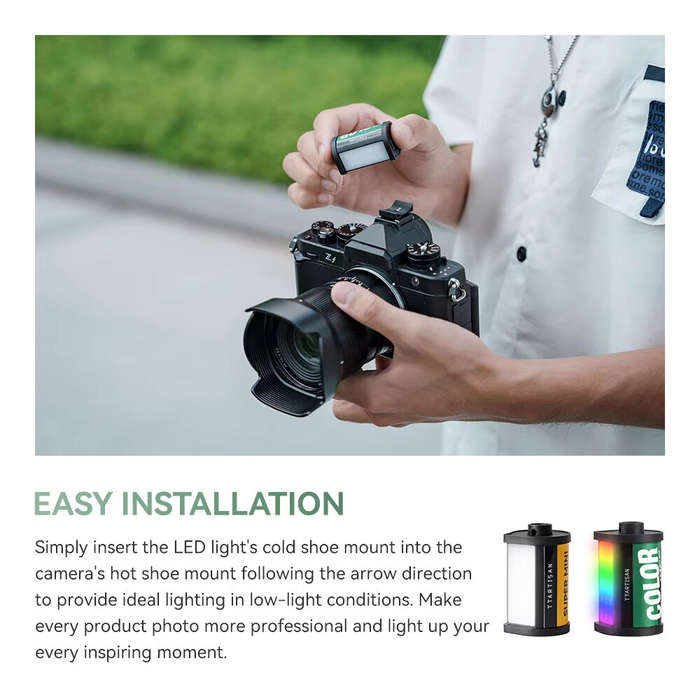 Ful-color RGB Light - TTArtisan Mini Magnetic LED Light RGB Fill Light CRI 95+ Vlog Photography Live