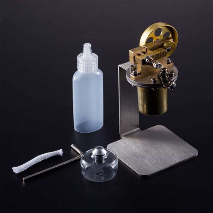 Copper - STARPOWER QX-M-ZQJ-06 Mini Copper Boiler Steam Engine Stirling Engine Model Physics Experim