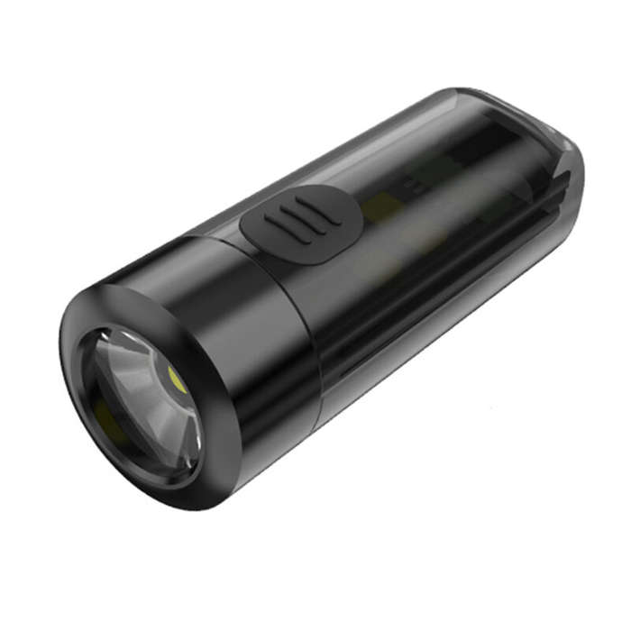 7 Light Modes Bright LED Mini Keychain Flashlight UV Light Red Blue Signal Lamp Portable Mini Flashl