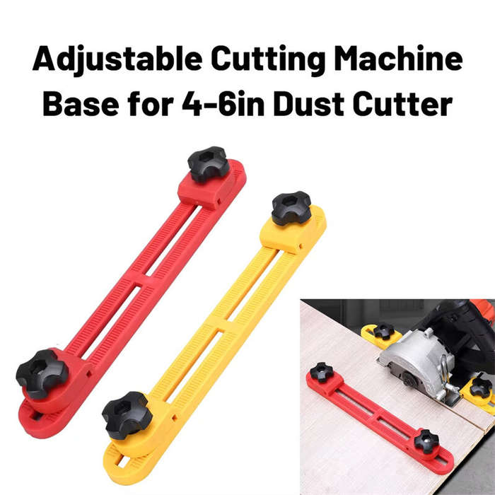 Red - Electric Circular Saw Guide Woodworking Quick Positioning Guide Bracket Adjustable Cutting Mac