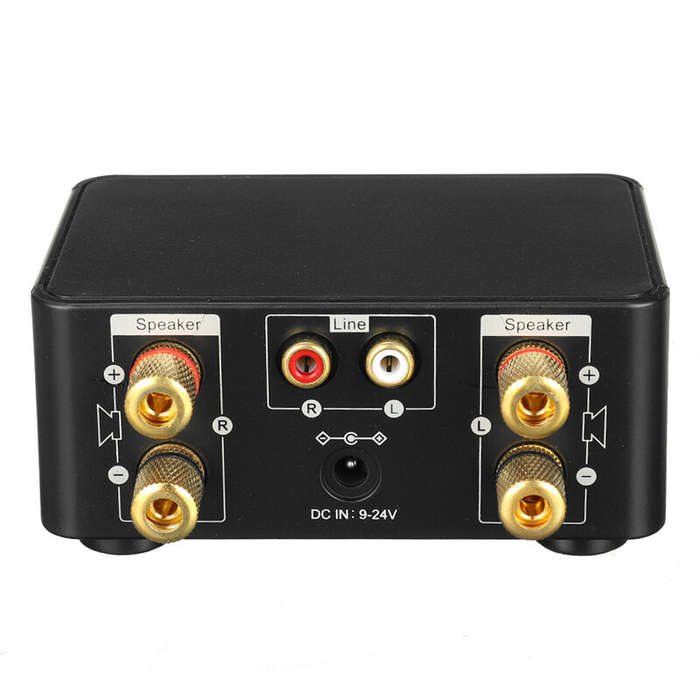Silver - TPA3116 Class D bluetooth 5.0 HIFI 2x50W Stereo Amplifier Support USB TF Card RCA AUX USB S