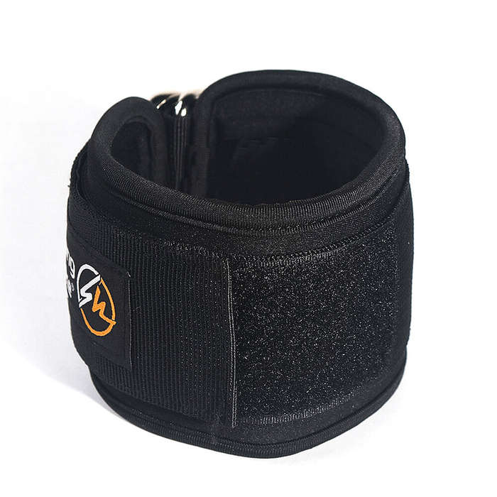 Black - SKangDuke 1 Single Padded Fitness Protective Gear Anklet Straps for Home Gym Glute Workouts