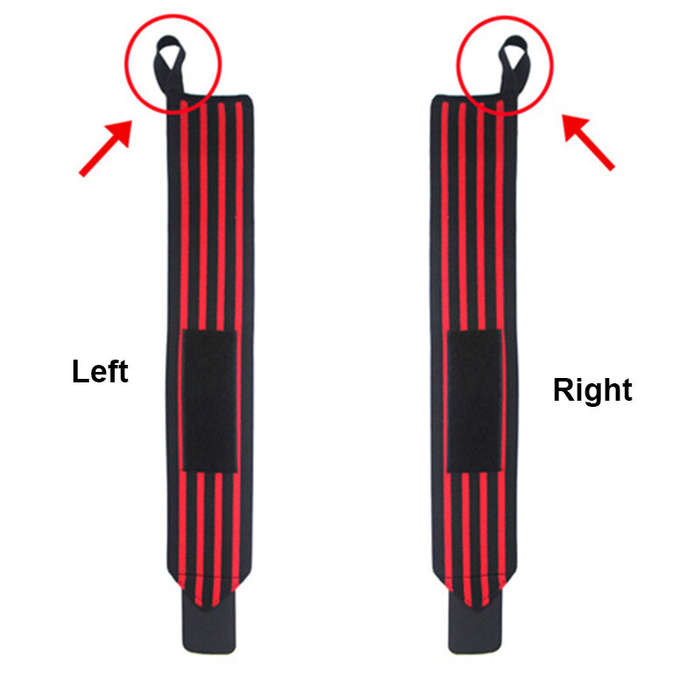Red - 1 Pair Sport Wristband Adjustable Wrist Support Brace Straps Extra Strength Weight Lifting Wri