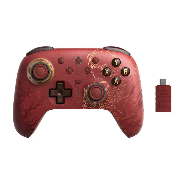 Red - 8BitDo Ultimate 2 WUCHANG: Fallen Feathers Wireless Gaming Controller with TMR Joysticks 8Spee