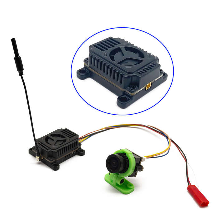 4W VTX CMOS 1000TVL Camera - 5.8G 48CH 4W Adjustable 2-6S FPV Transmitter VTX CMOS 1000TVL FPV Camer
