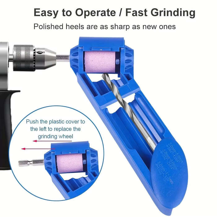 Blue - Drill Grinder Grinding Tool For Drill Polishing Wheel Drill Bit Sharp Sharpener Diamond Hand