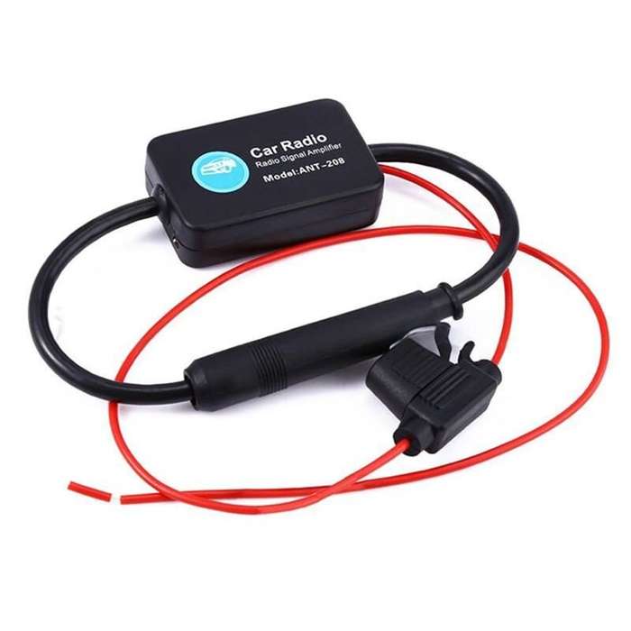 Black - Vehicle Radio Signal Enhancer Compatible with AM DAB FM Frequencies Boost Your Car Audio Exp
